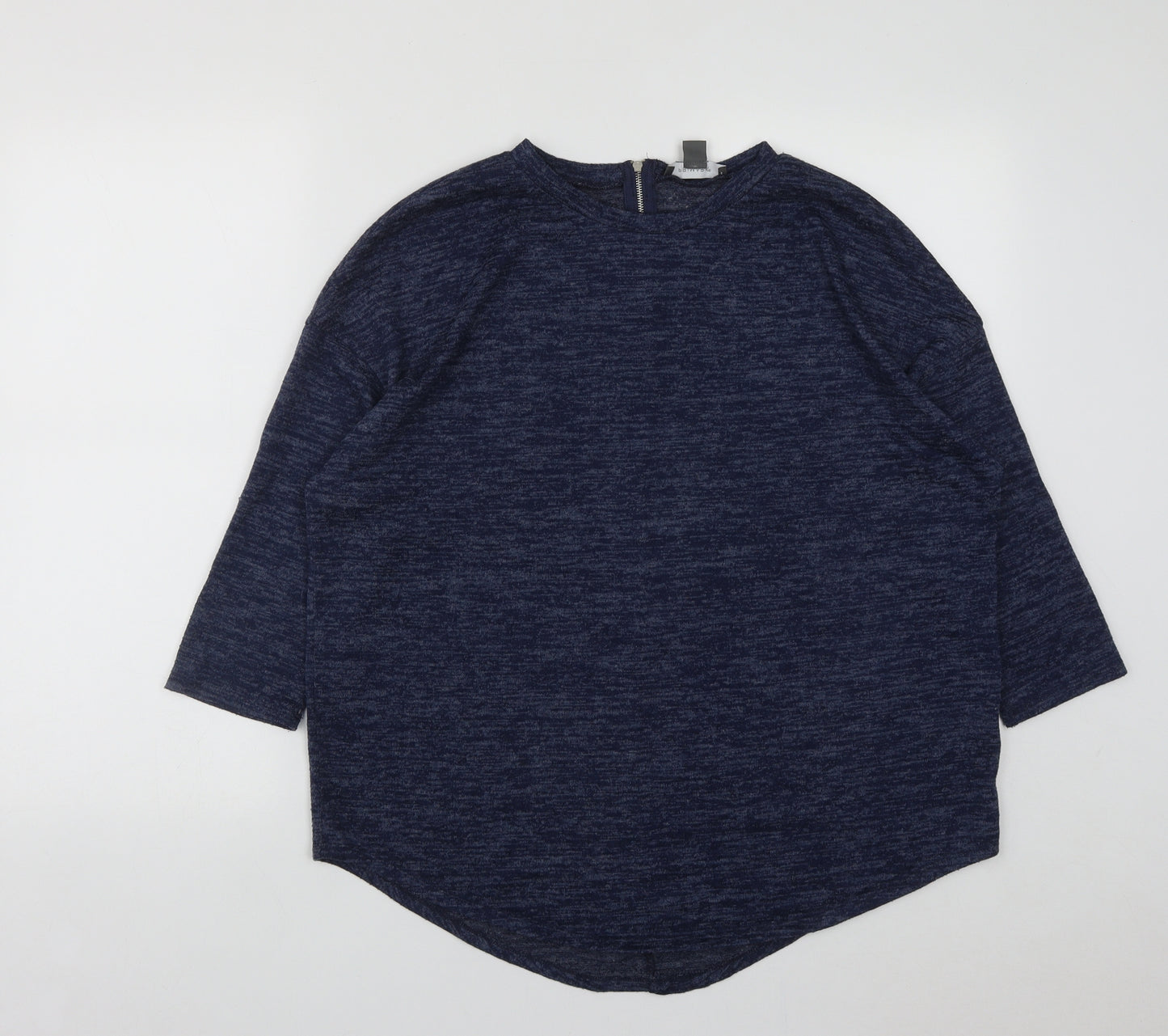 Primark Womens Blue  Polyester Basic T-Shirt Size M Round Neck