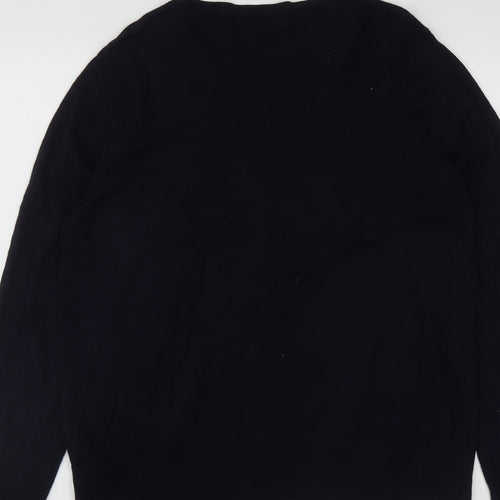 F&F Womens Blue Round Neck  Viscose Cardigan Jumper Size 16
