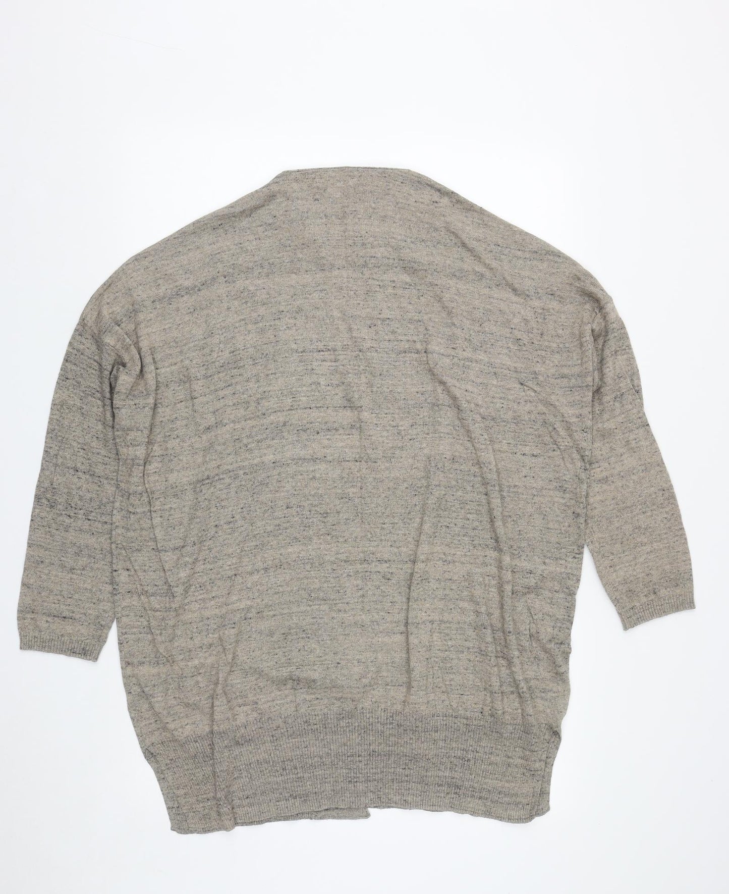 Atmosphere Womens Beige V-Neck  Cotton Cardigan Jumper Size 16