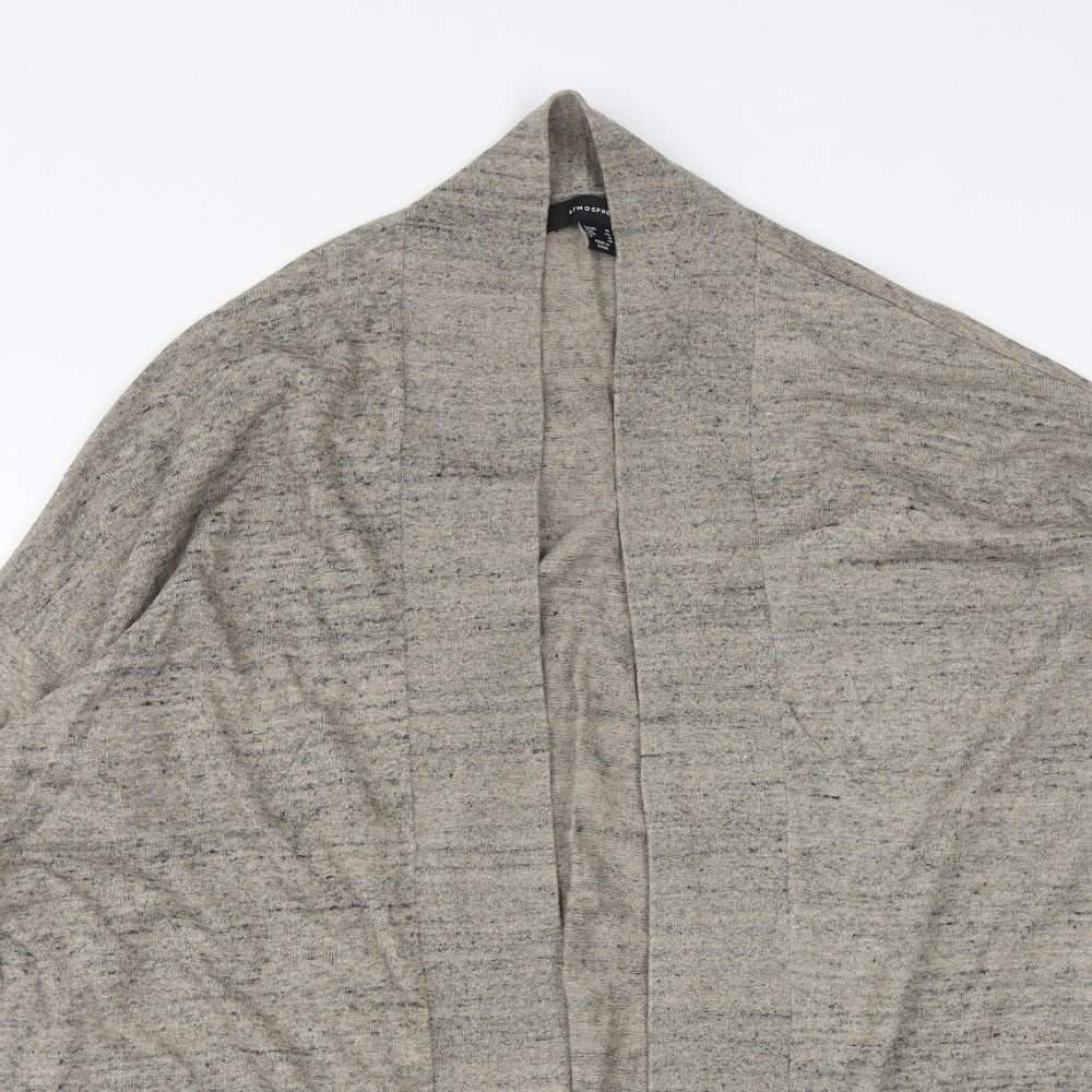 Atmosphere Womens Beige V-Neck  Cotton Cardigan Jumper Size 16