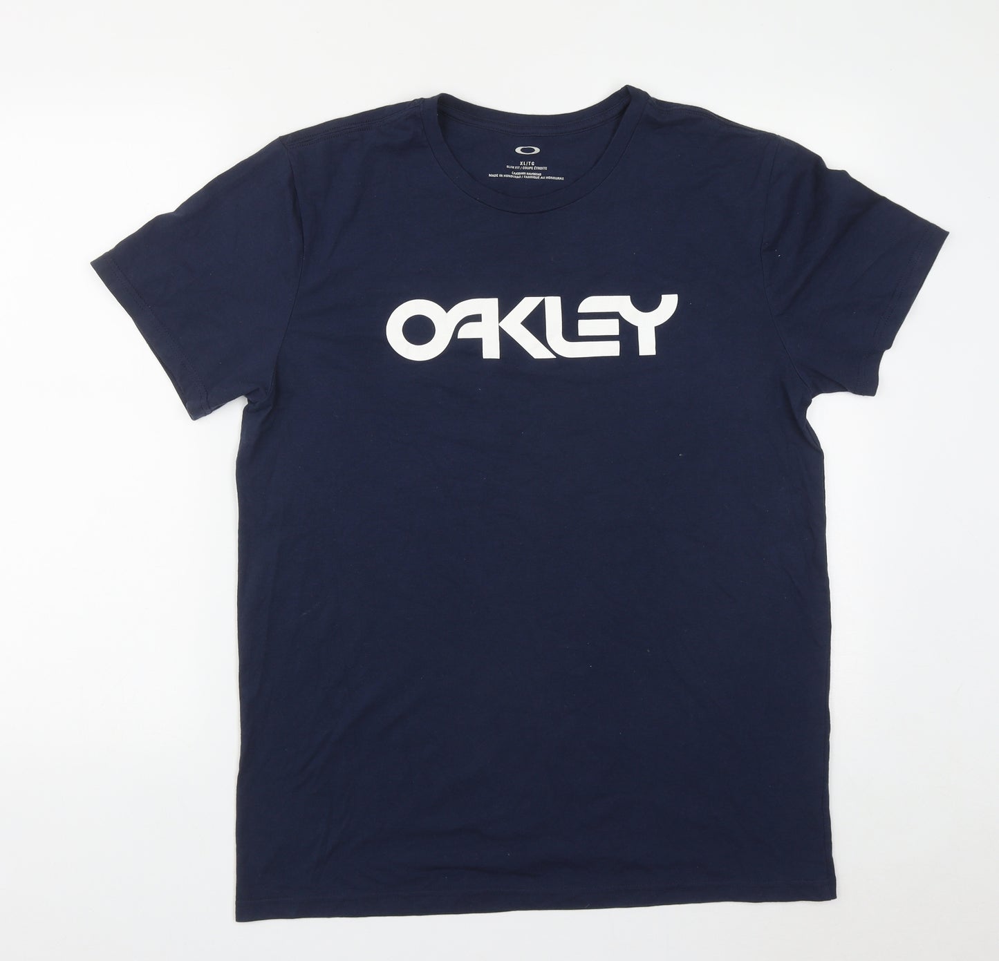 Oakley Mens Blue  Polyester  T-Shirt Size XL Round Neck