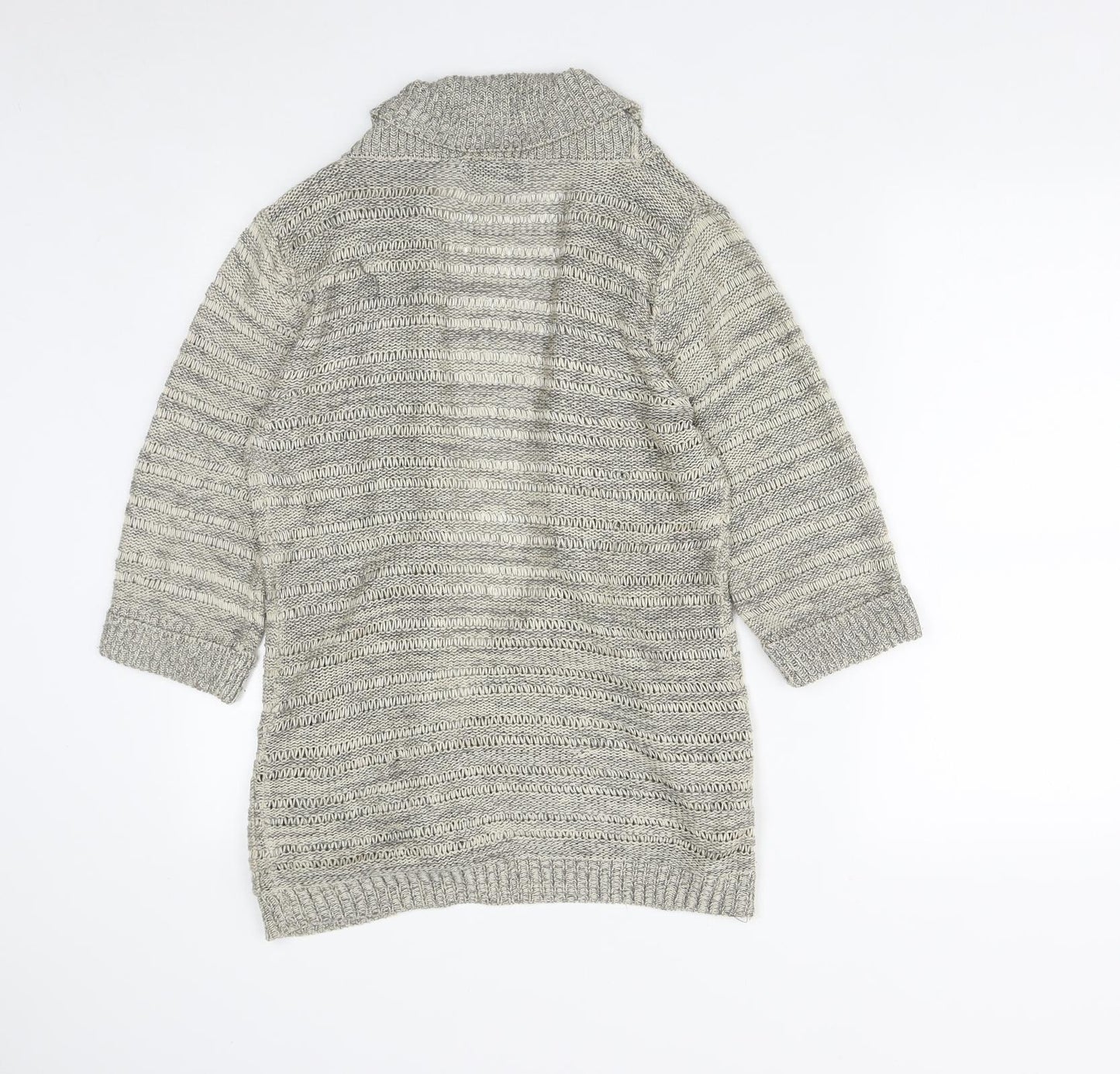 Atmosphere Womens Beige V-Neck  Acrylic Cardigan Jumper Size 8