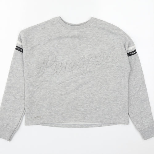Pineapple Girls Grey  Polyester Pullover Sweatshirt Size 11-12 Years