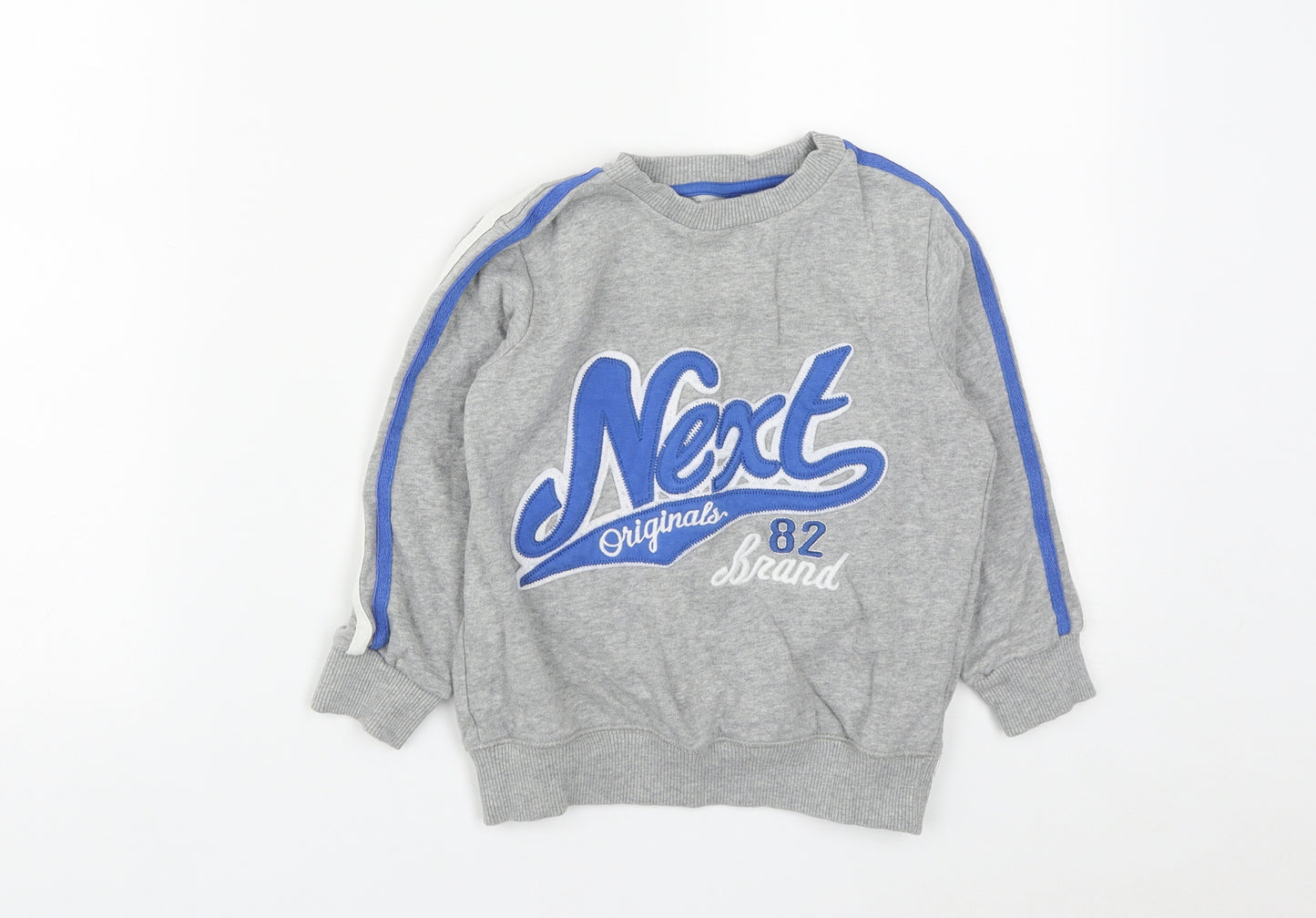 NEXT Boys Grey  Cotton Pullover Sweatshirt Size 4-5 Years