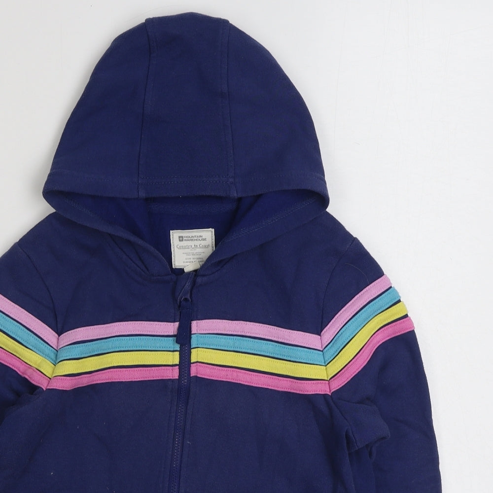 Mountain Warehouse Girls Blue   Jacket  Size 9-10 Years  Zip