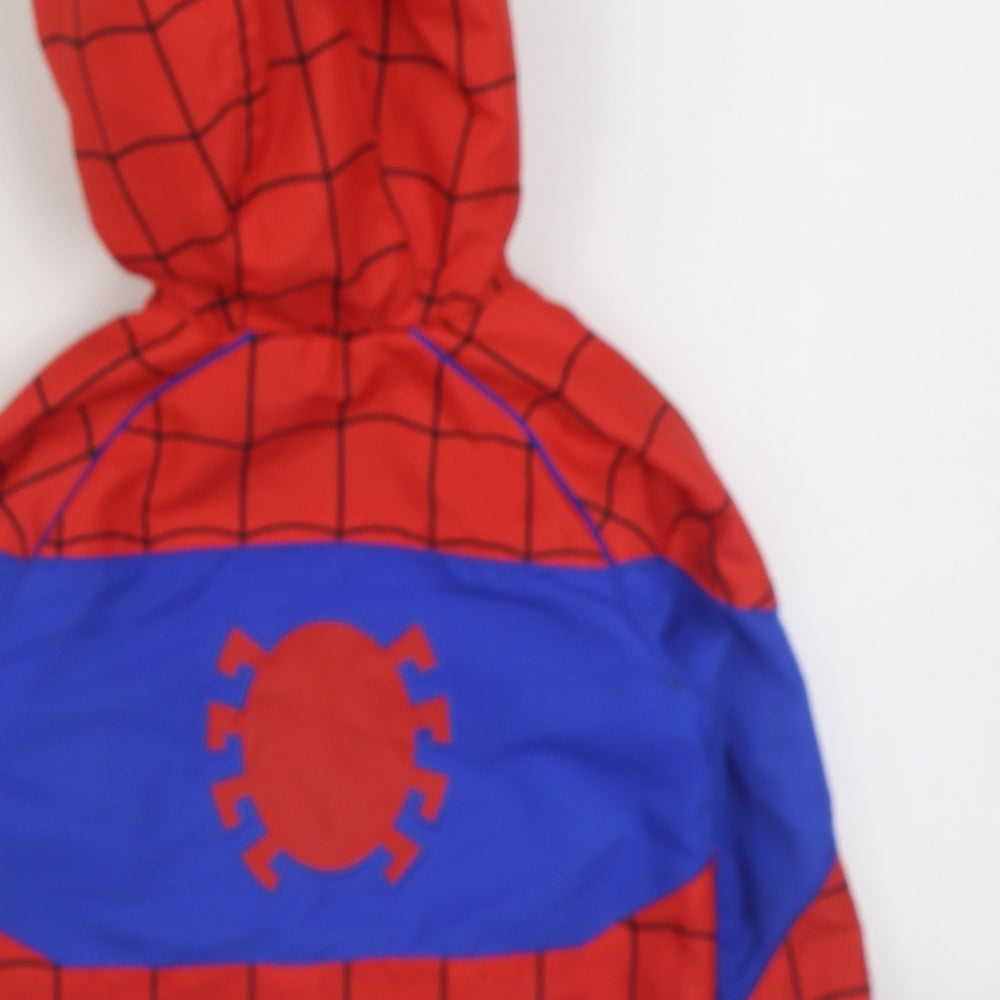 Disney Boys Red   Rain Coat Coat Size 3 Years  Zip - Spider-Man