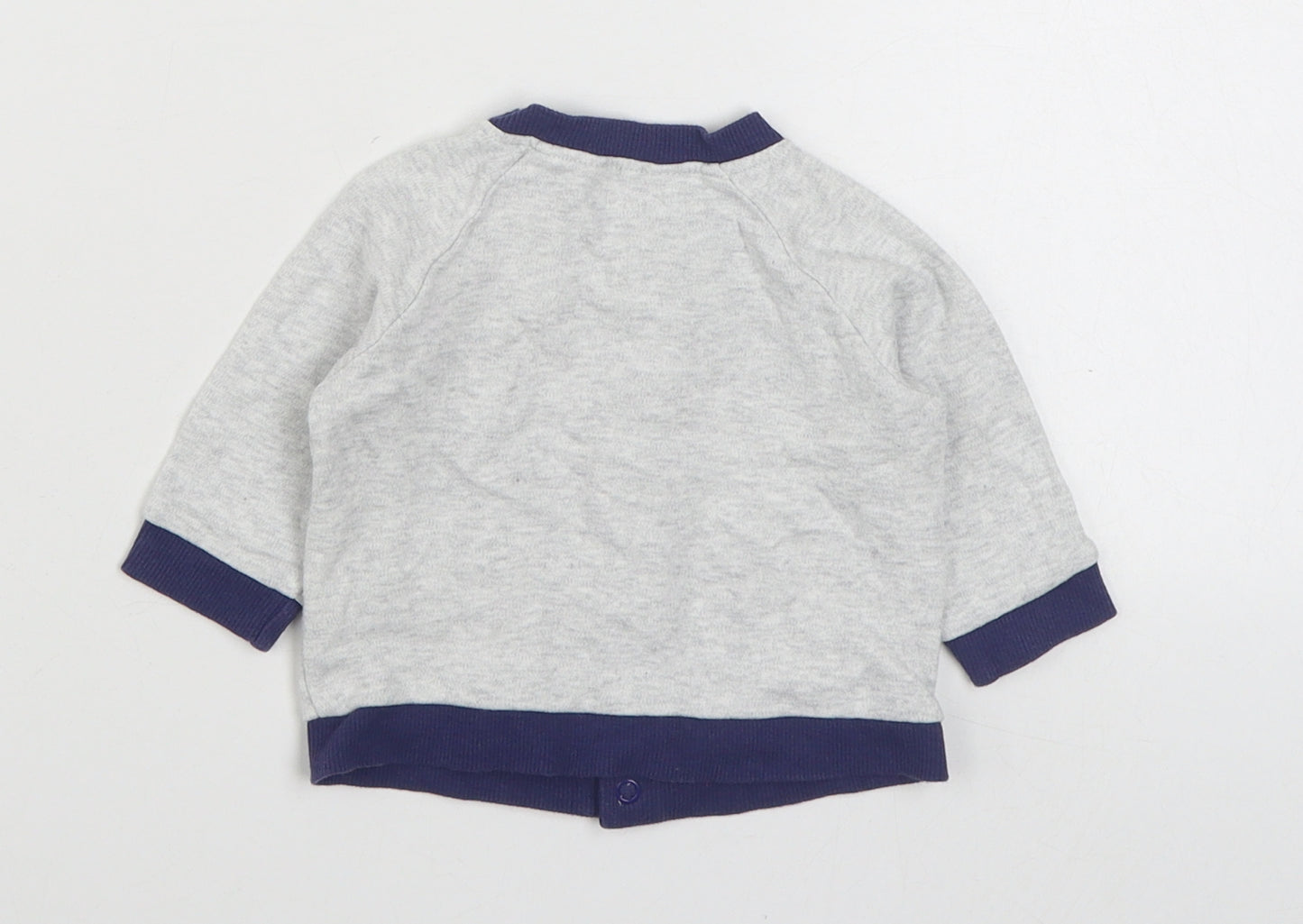 M&Co Boys Grey   Jacket  Size 0-3 Months   Button