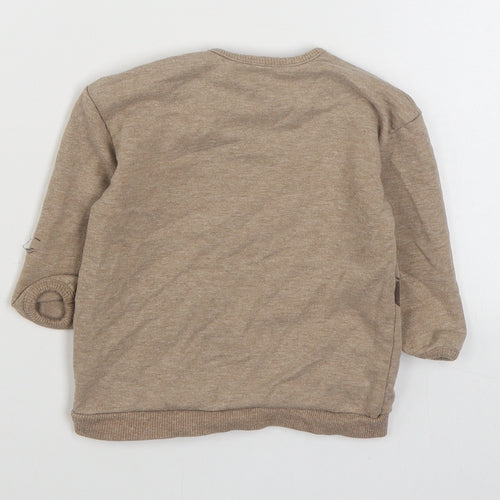George Baby Brown  Cotton Pullover Jumper Size 6-9 Months  Pullover