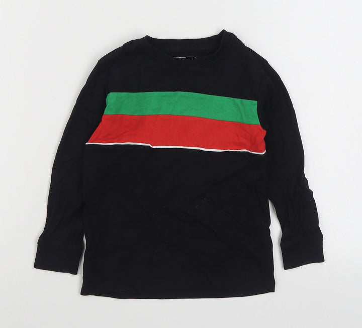 NEXT Boys Black  100% Cotton Pullover Sweatshirt Size 4 Years  Pullover