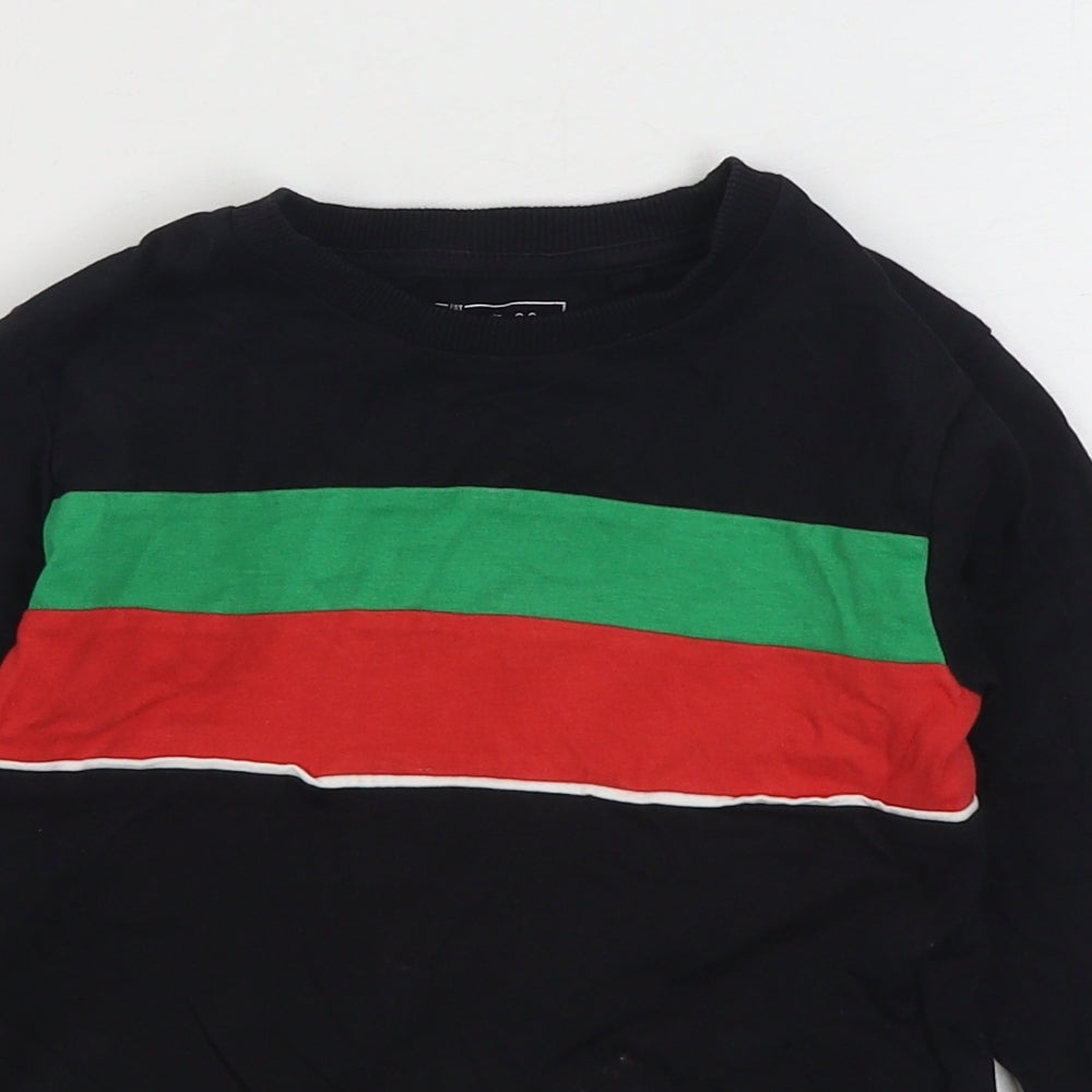NEXT Boys Black  100% Cotton Pullover Sweatshirt Size 4 Years  Pullover