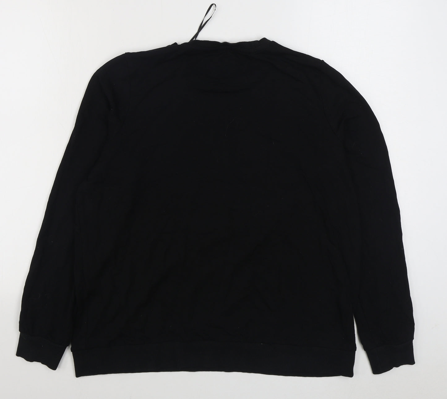 TU Womens Black  Viscose Pullover Sweatshirt Size 16  Pullover