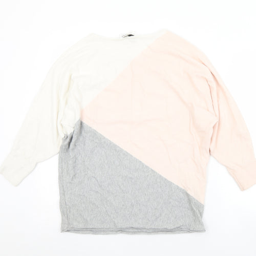 Rick Cardona Womens Pink Round Neck  Viscose Pullover Jumper Size 10   - 10-12