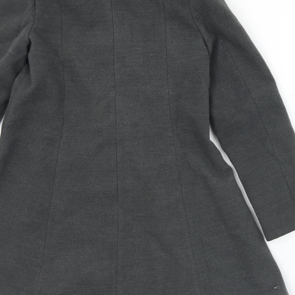 Very Girls Grey   Pea Coat Coat Size 11-12 Years  Button