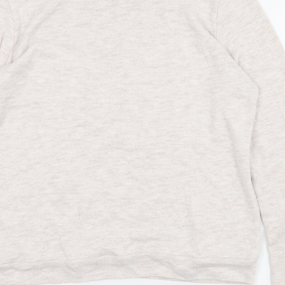 Atmosphere Womens Grey Crew Neck  Acrylic Pullover Jumper Size 12