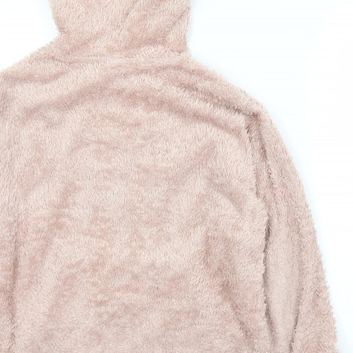 H&M Womens Pink  Polyester Pullover Hoodie Size S