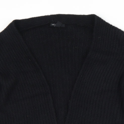 New Look Womens Black Collared  Acrylic Cardigan Jumper Size M