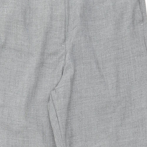 F&F Womens Grey  Polyester Dress Pants Trousers Size 14 L27 in Regular Zip