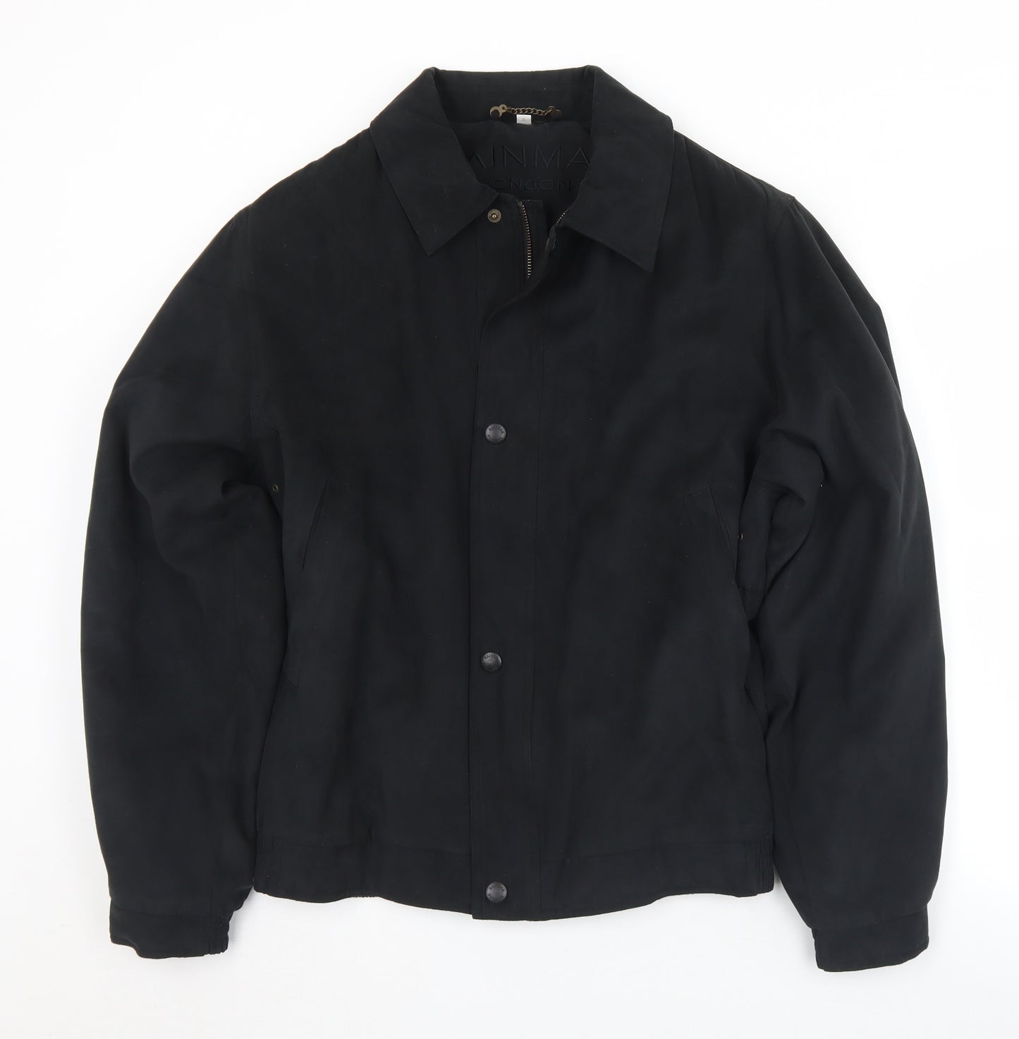 Rainma Mens Black   Jacket Coat Size S  Zip