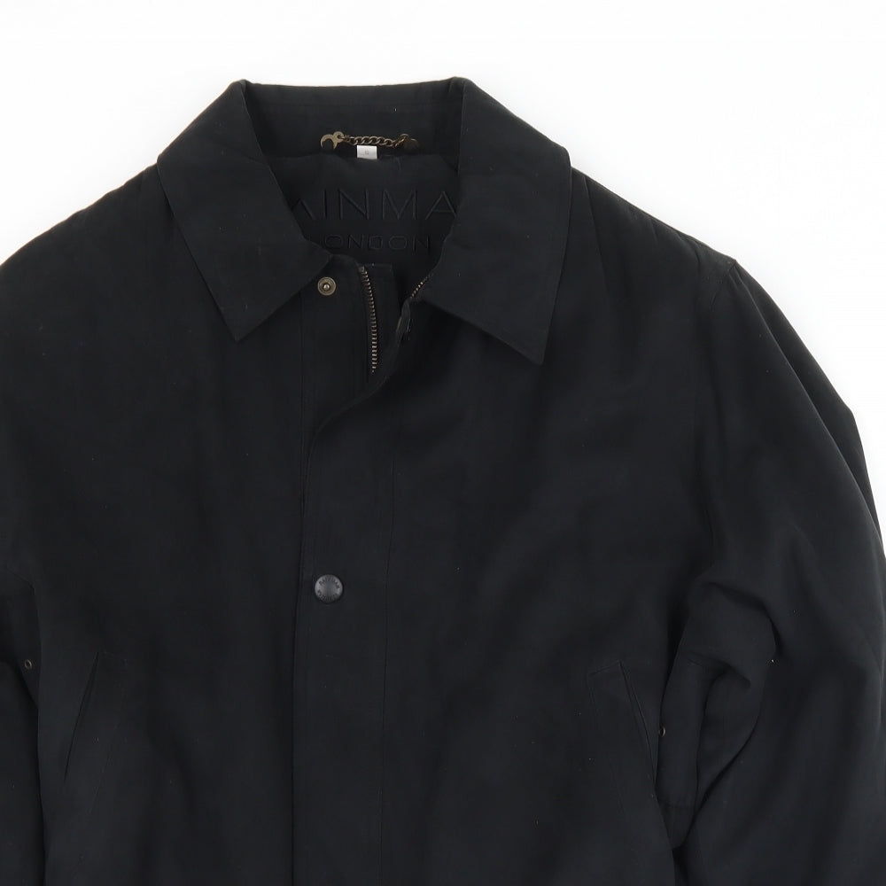Rainma Mens Black   Jacket Coat Size S  Zip