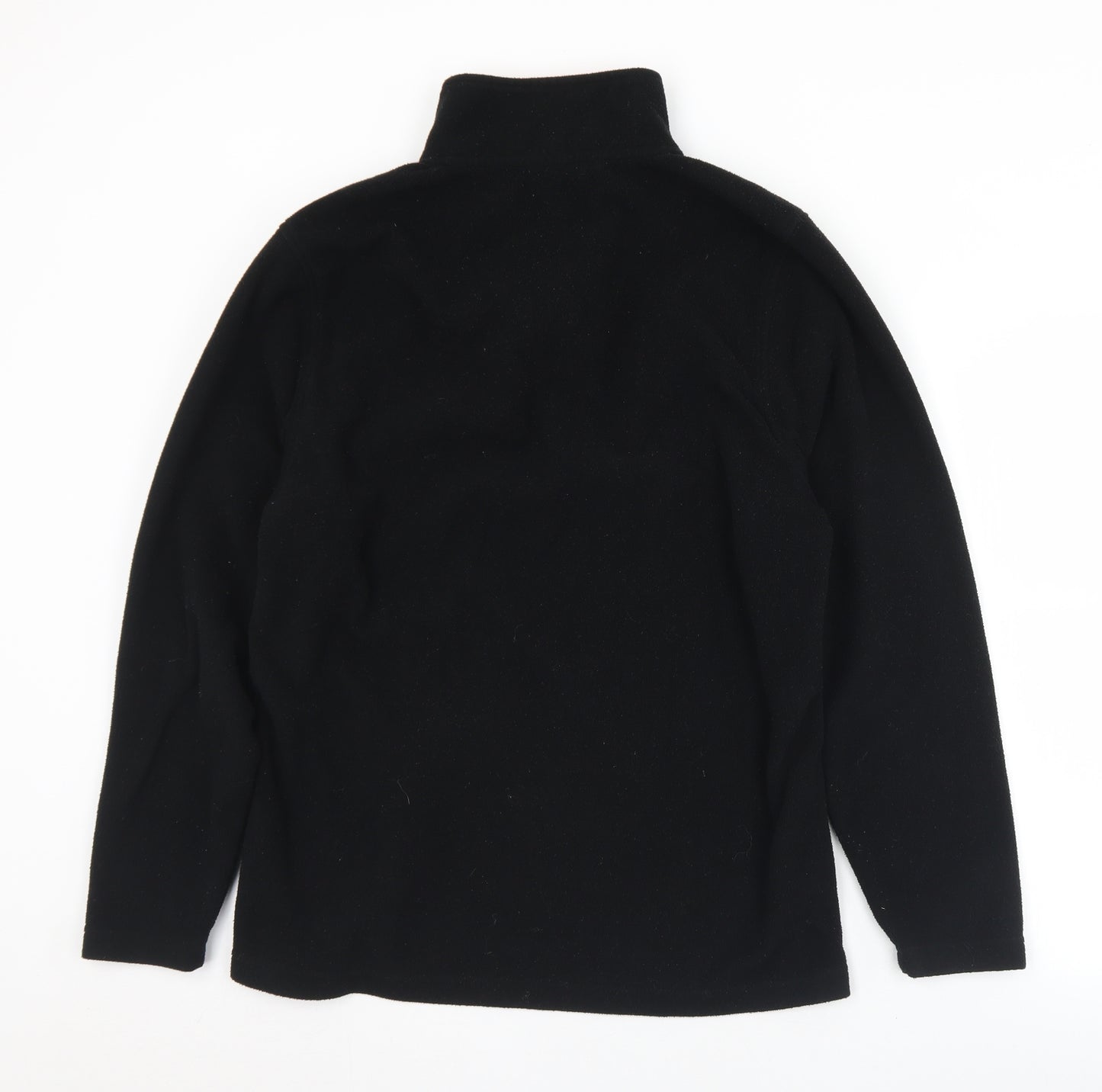 Infinity Mens Black Collared  Polyester Pullover Jumper Size L