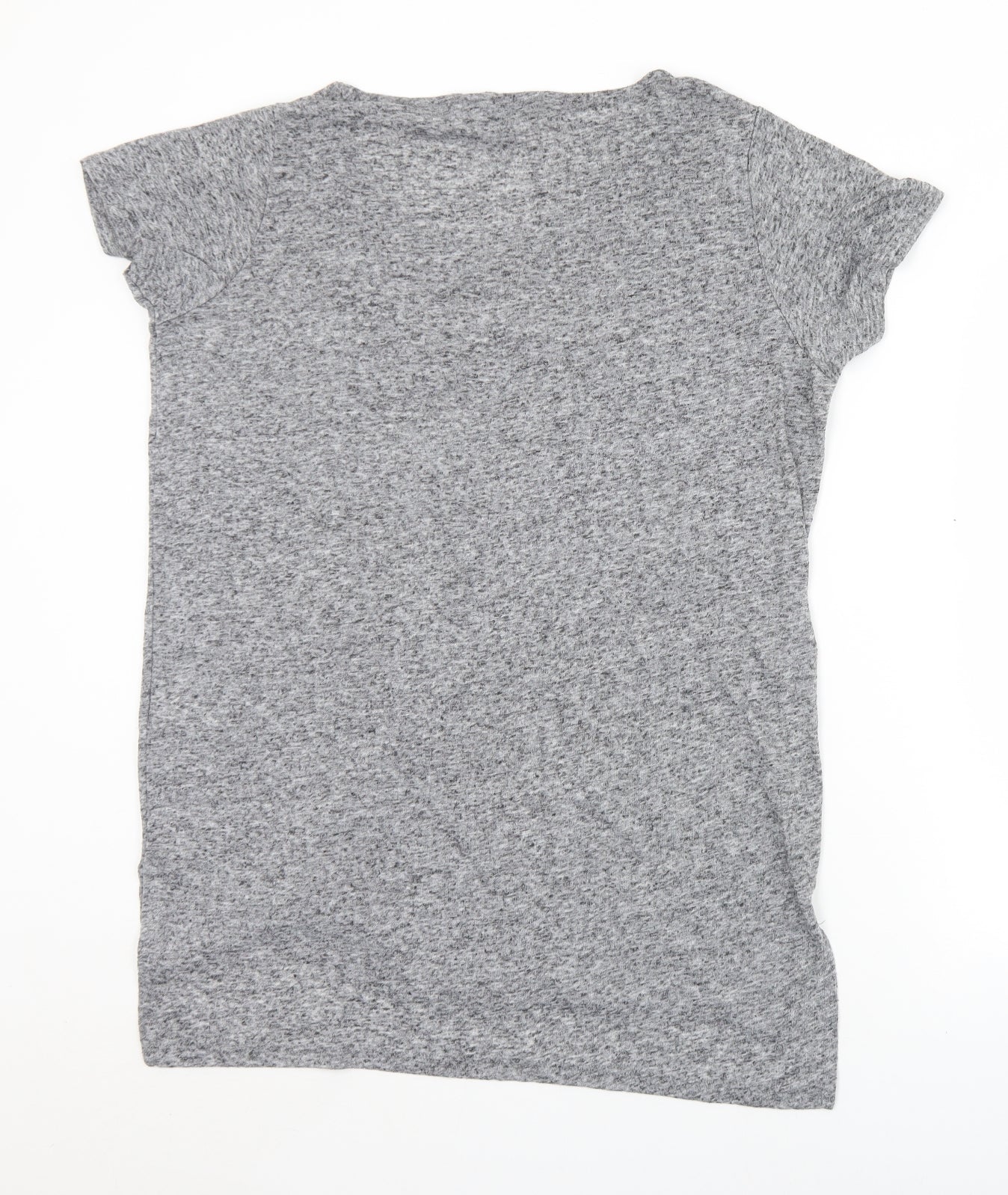 Primark Womens Grey  Polyester Jersey T-Shirt Size 14 Round Neck - 14-16
