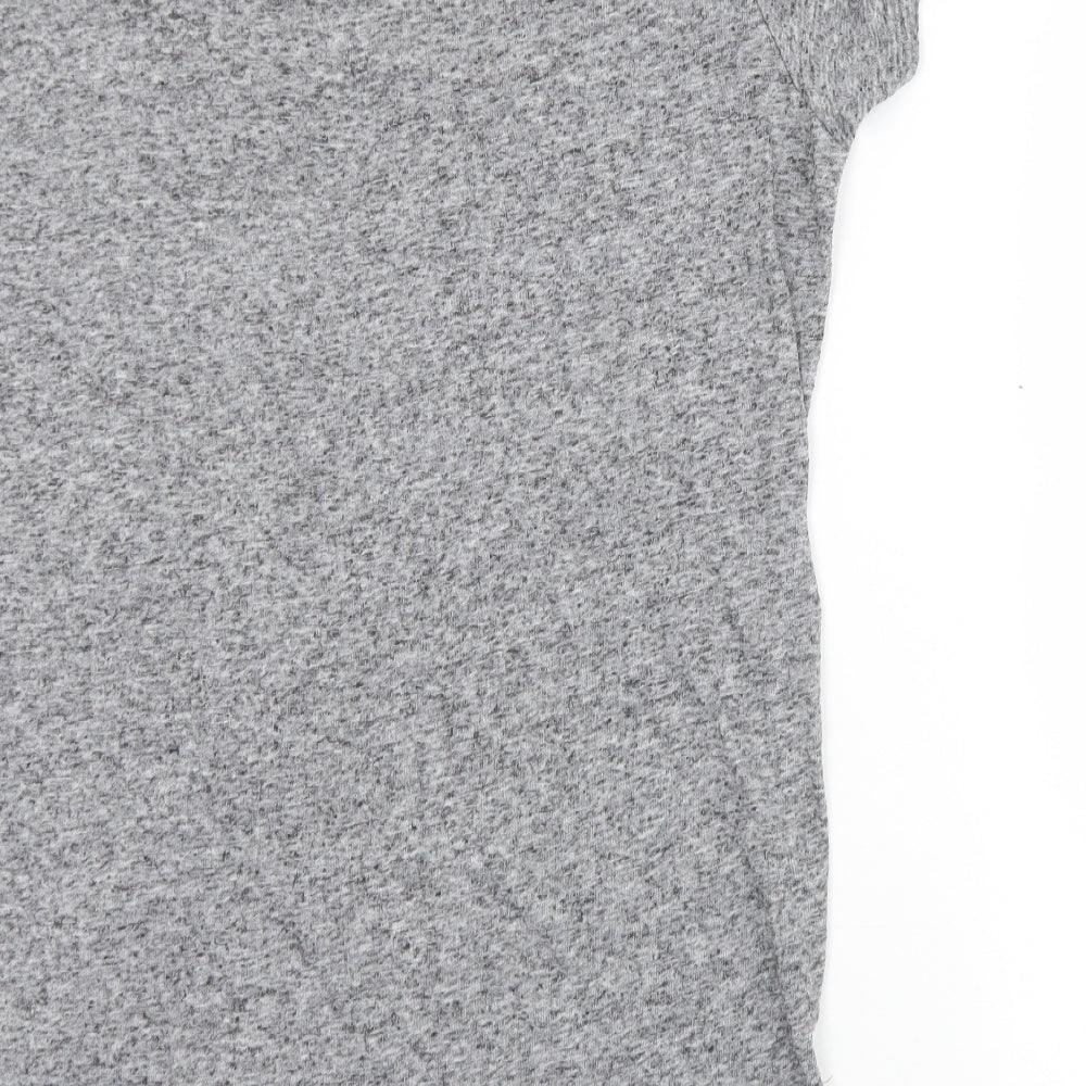 Primark Womens Grey  Polyester Jersey T-Shirt Size 14 Round Neck - 14-16