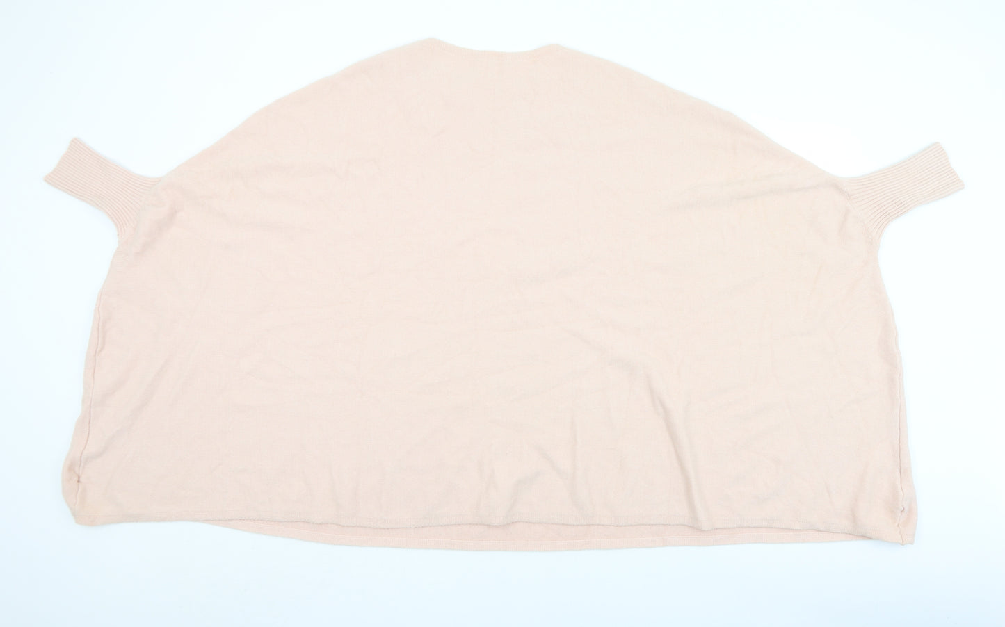Preworn Womens Pink Crew Neck  Viscose Pullover Jumper One Size
