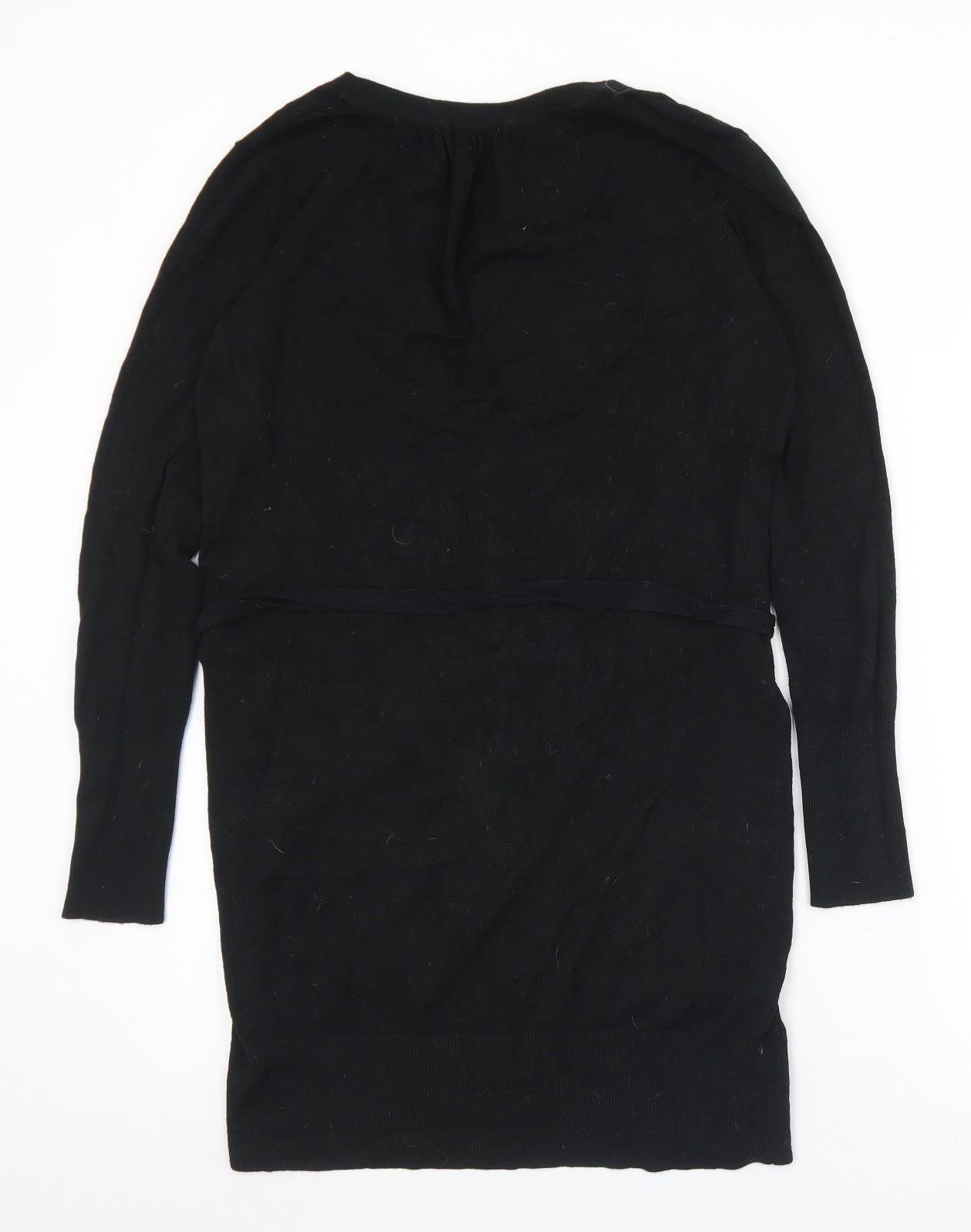 George Womens Black V-Neck  Viscose Cardigan Jumper Size 16