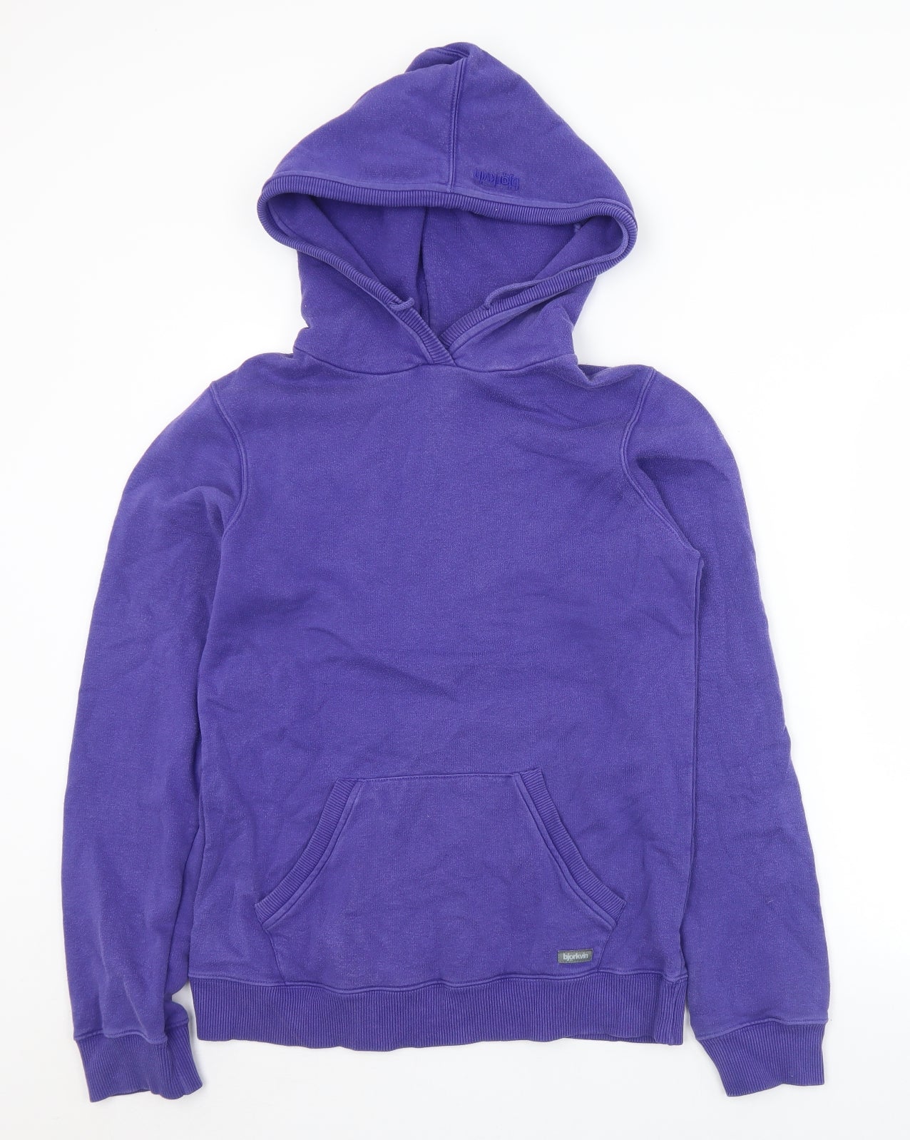Bjorkvin Womens Blue  Cotton Pullover Hoodie Size XL