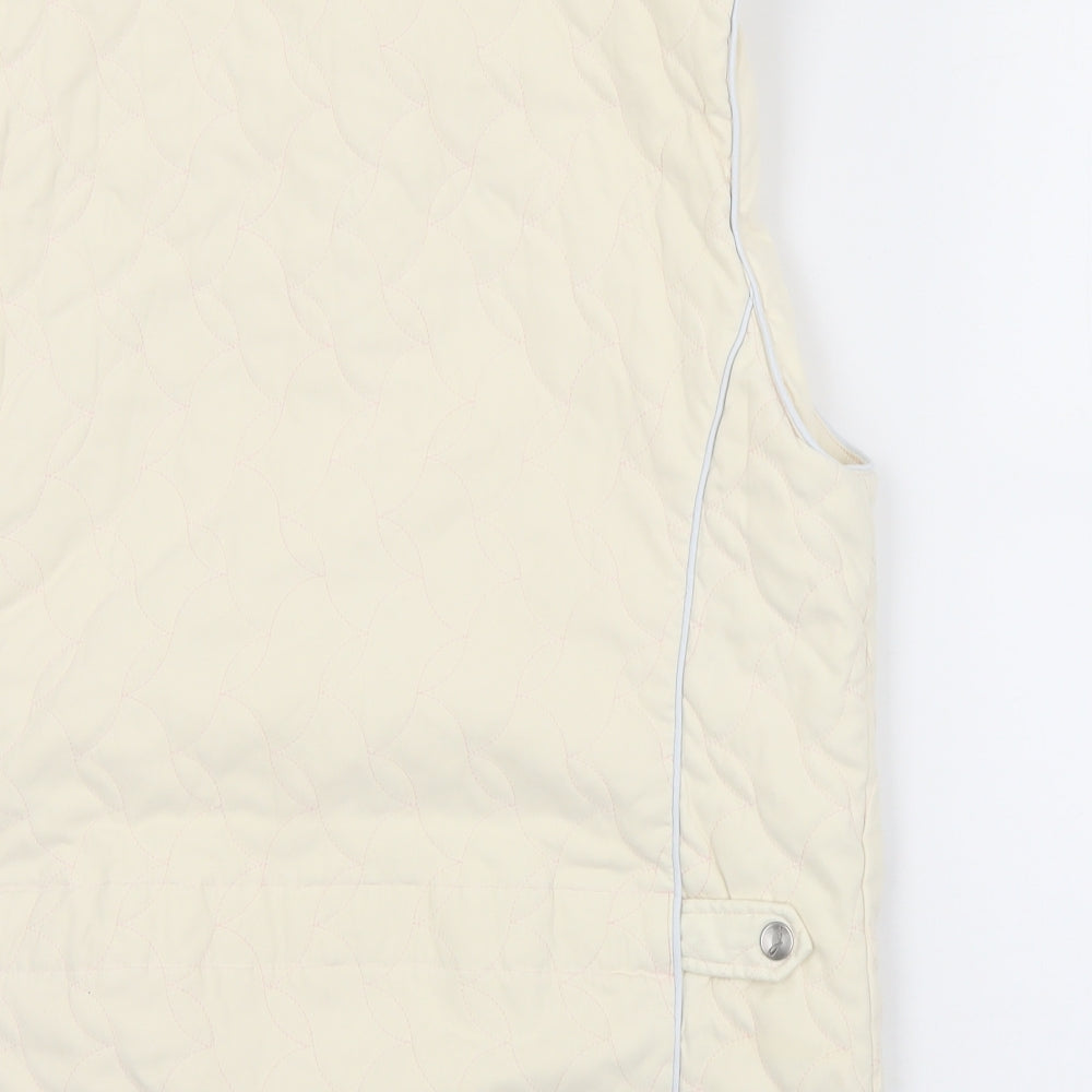 Joules Womens Ivory   Gilet Jacket Size 18  Zip