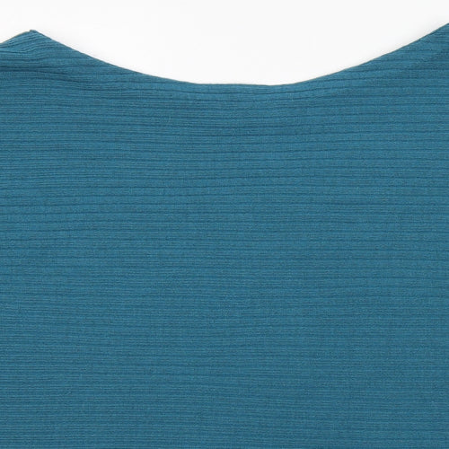George Womens Blue Round Neck  Acrylic Tunic Jumper Size 10