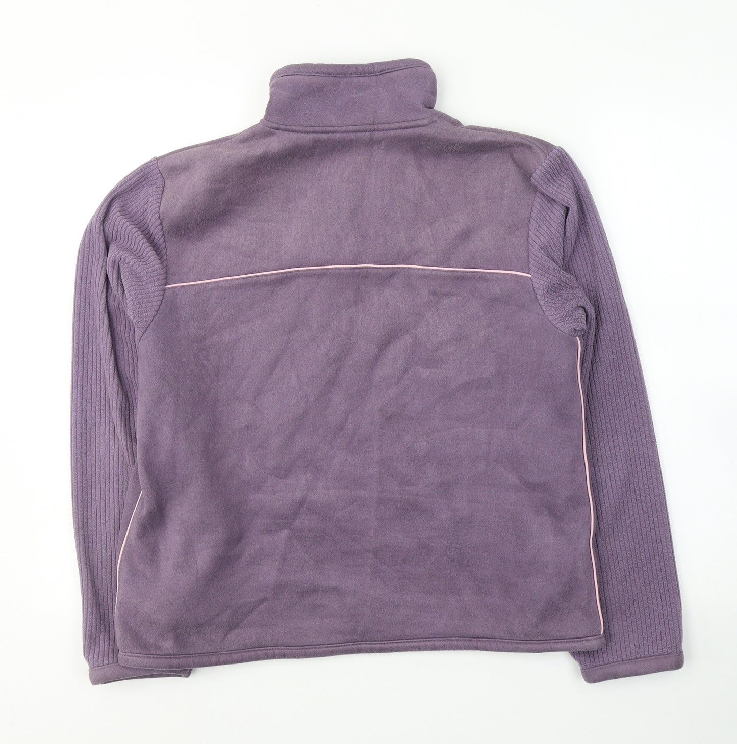 US Athletic Womens Purple  Polyester Full Zip Sweatshirt Size 14  Zip