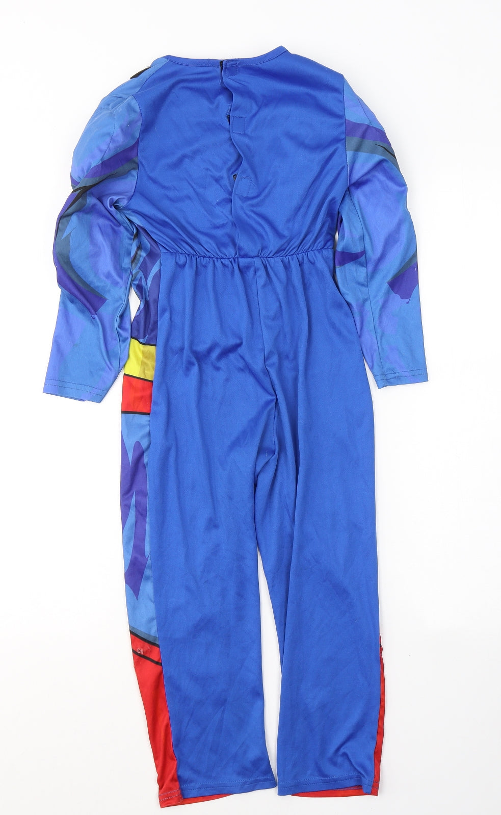 Superman Boys Blue Colourblock Polyester Pullover Casual Size 5-6 Years Round Neck Hook & Eye - superman fancy dress
