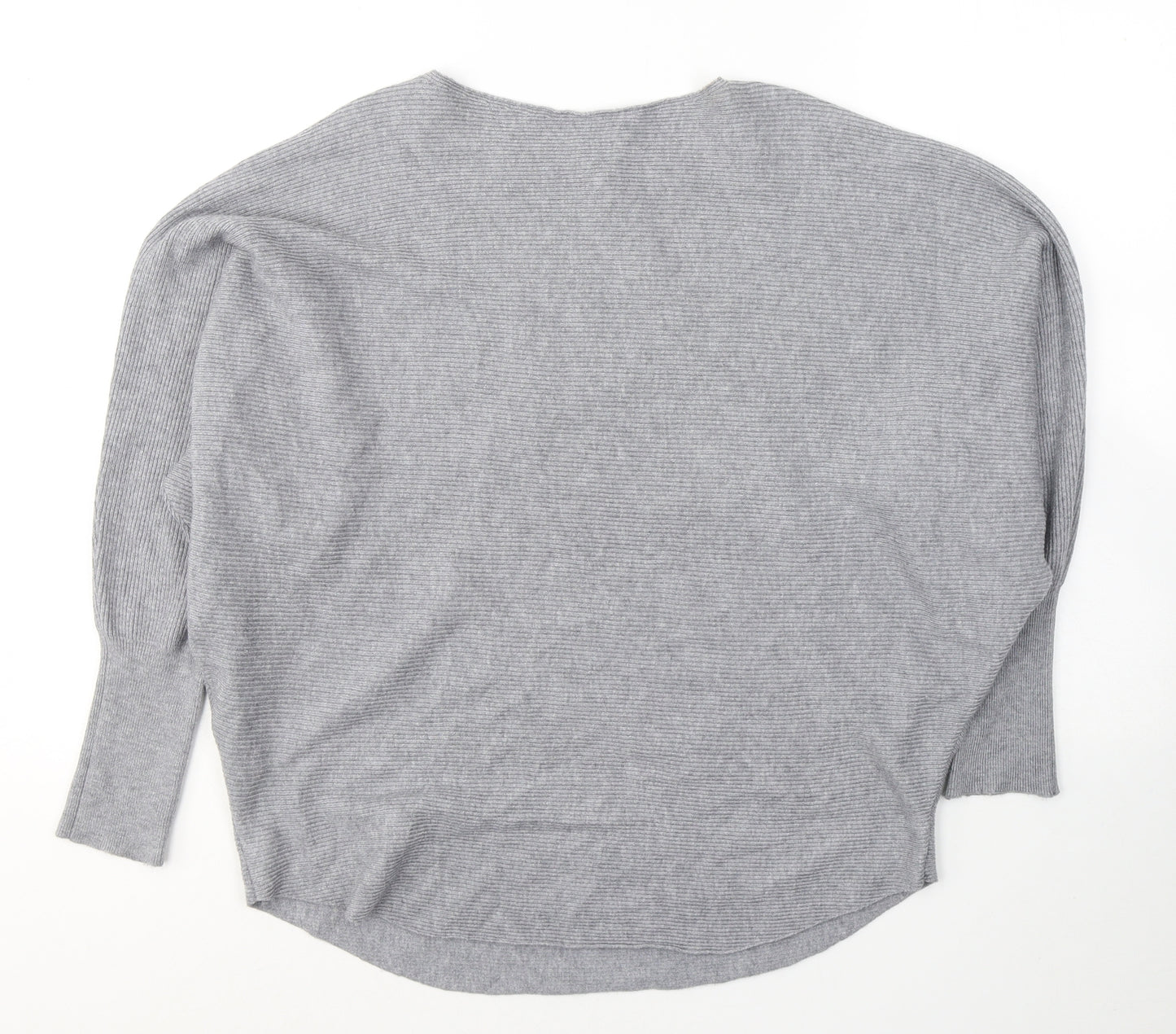 Z&H Fashion Womens Grey  Viscose Jersey T-Shirt Size M Round Neck - Star