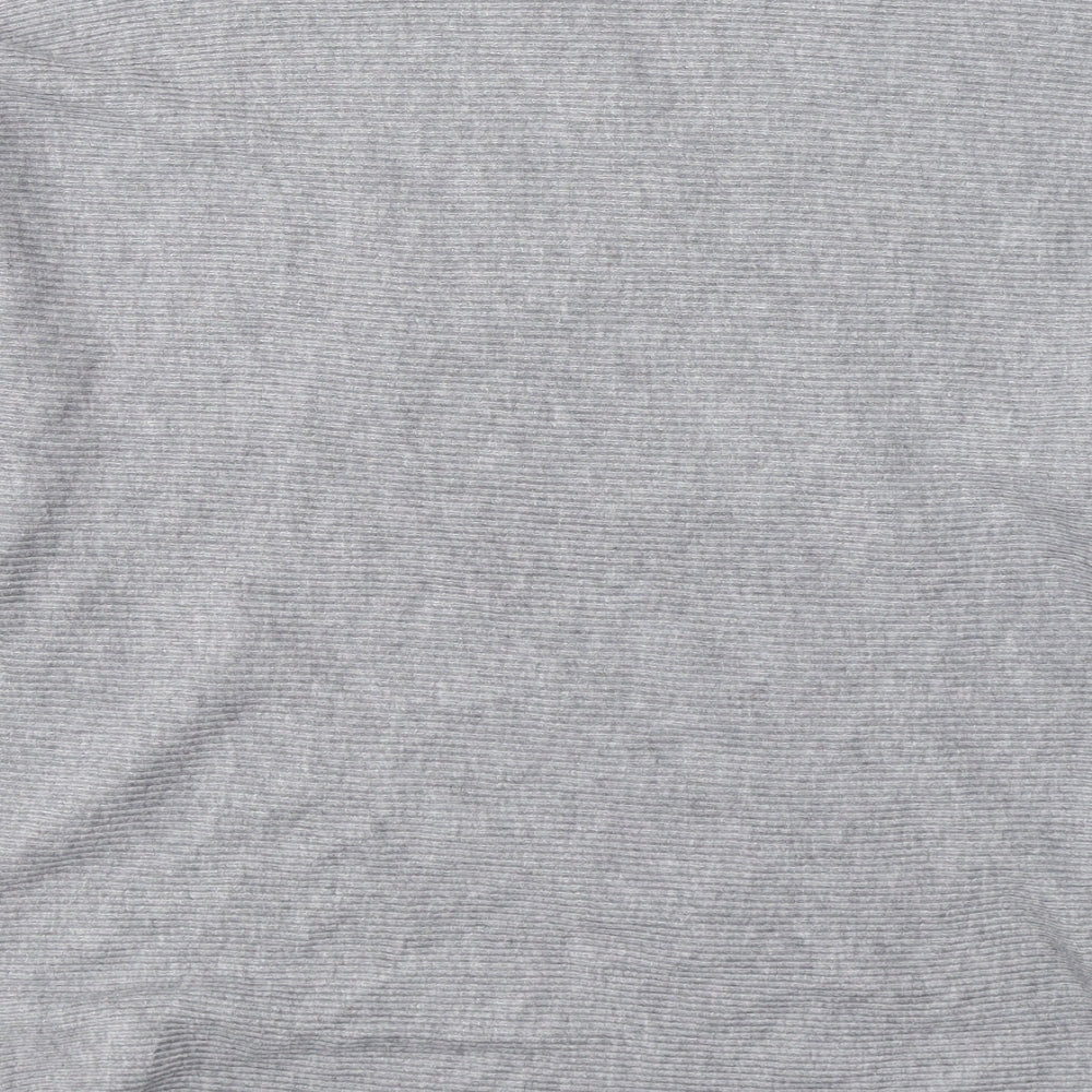 Z&H Fashion Womens Grey  Viscose Jersey T-Shirt Size M Round Neck - Star