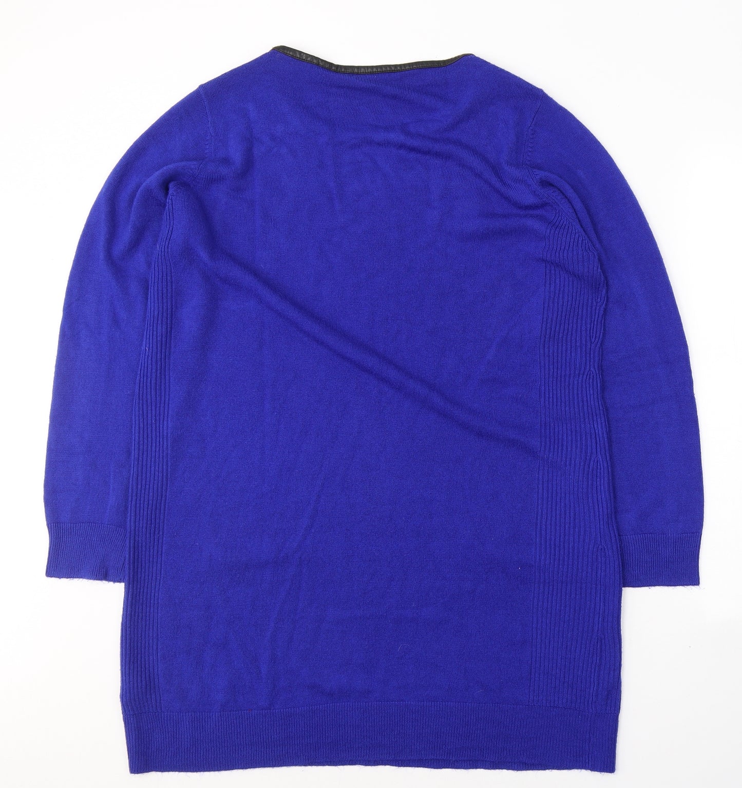 INTUITION Womens Blue Round Neck  Acrylic Pullover Jumper Size 20