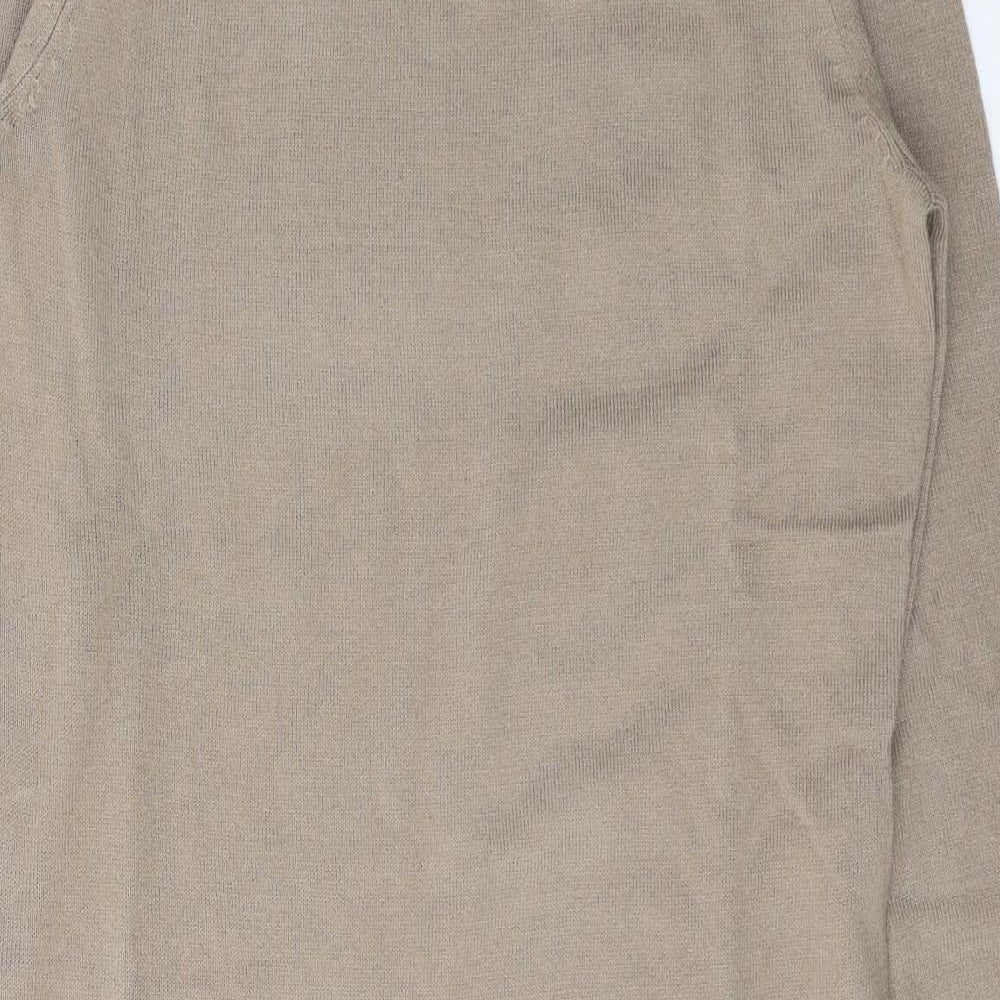 BPC Womens Brown  Acrylic Jacket Dress  Size M  Round Neck Pullover