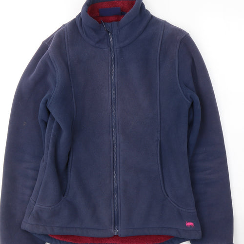 Jack Murphy Womens Blue  Polyester Full Zip Sweatshirt Size 10  Zip