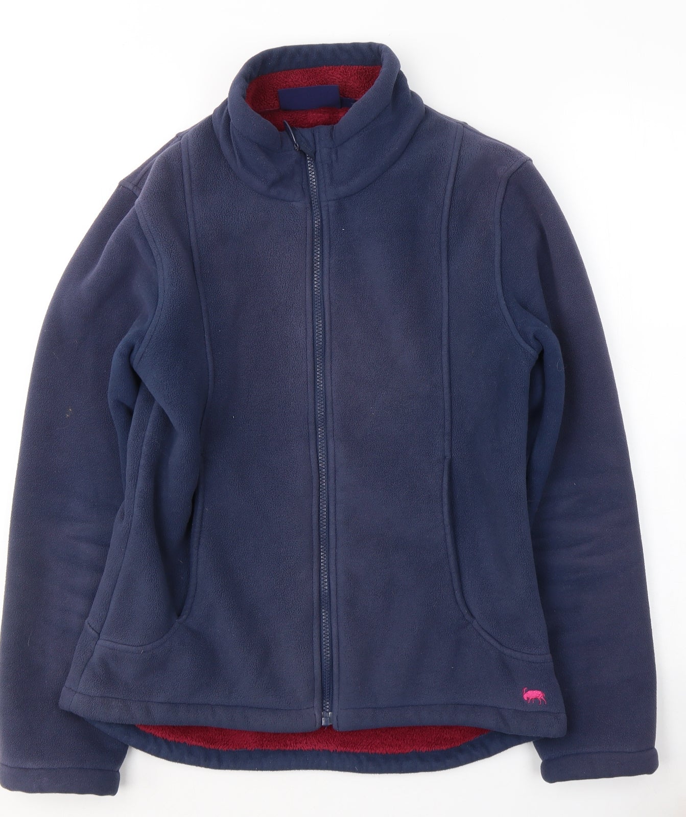 Jack Murphy Womens Blue  Polyester Full Zip Sweatshirt Size 10  Zip