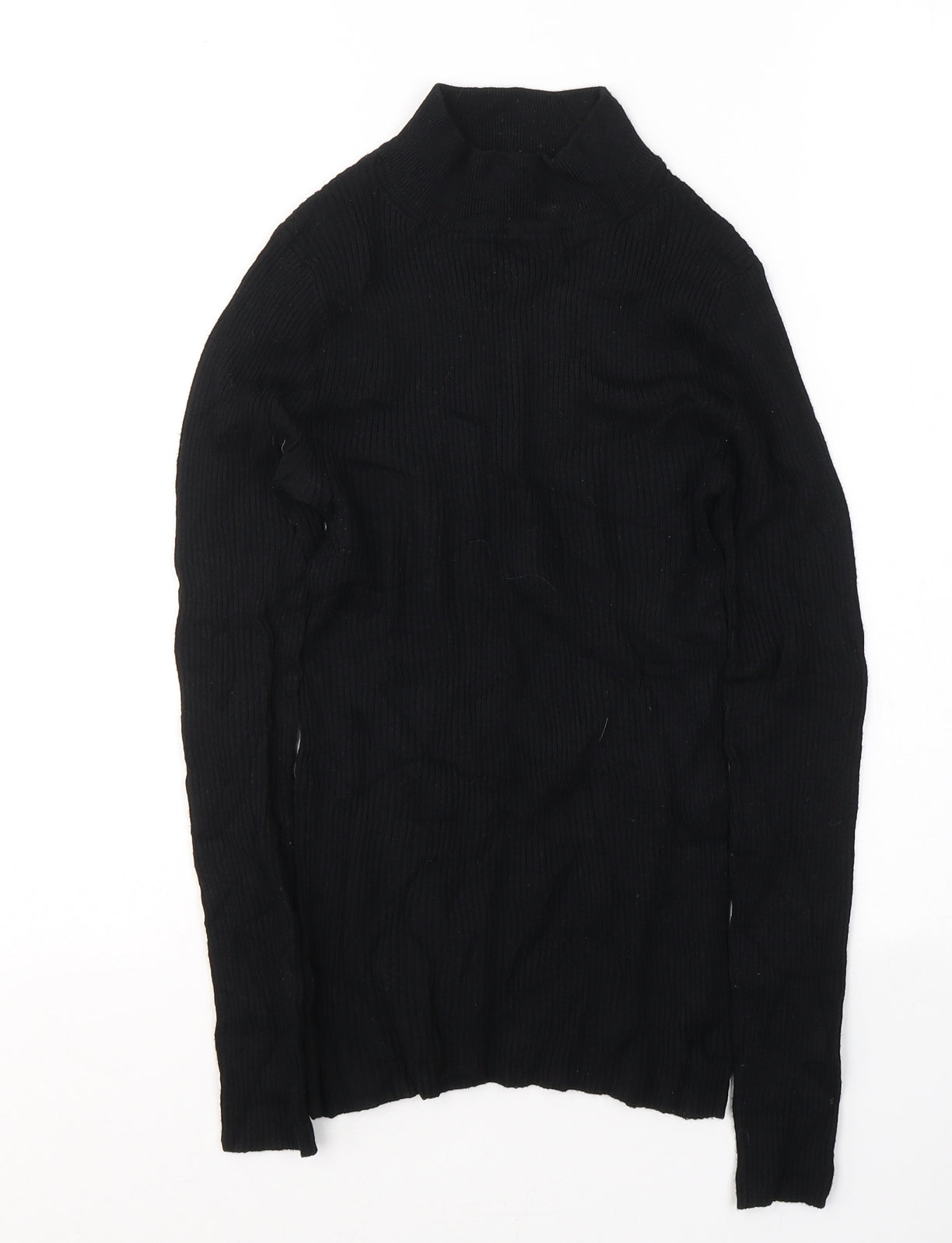 Atmosphere Womens Black  Cotton Jersey T-Shirt Size 10 Round Neck