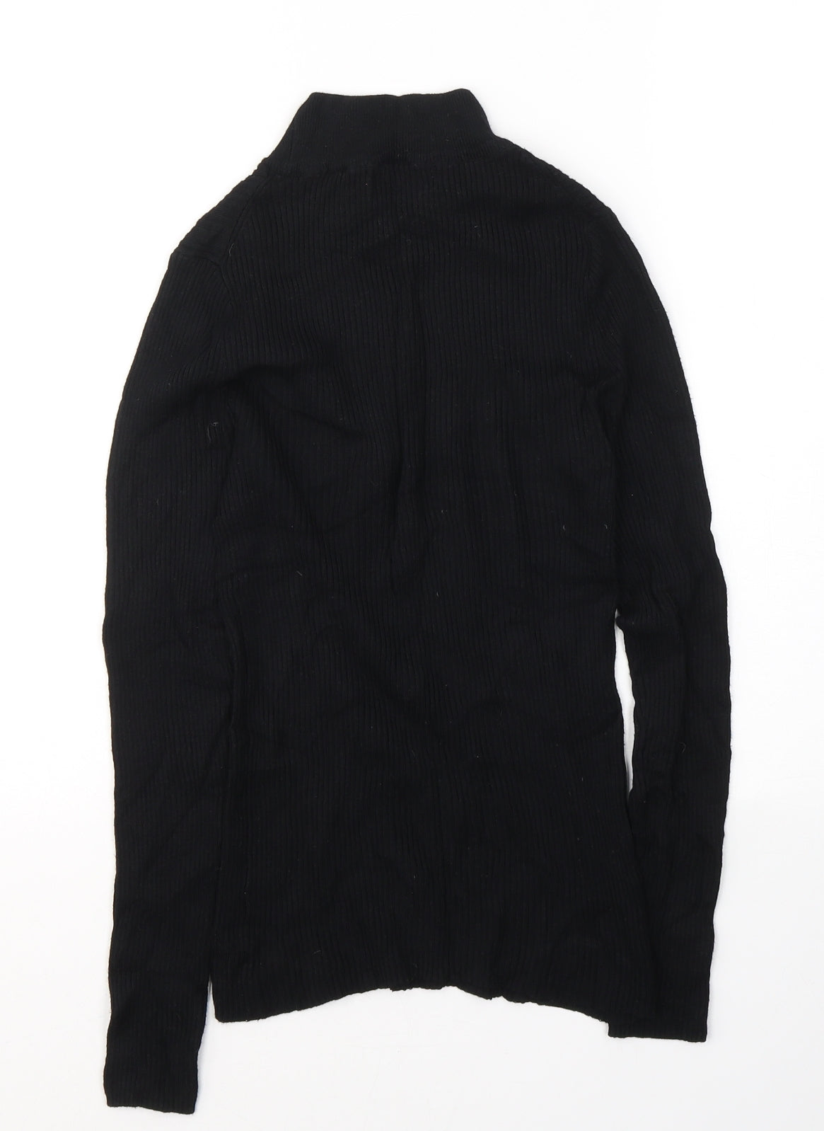Atmosphere Womens Black  Cotton Jersey T-Shirt Size 10 Round Neck