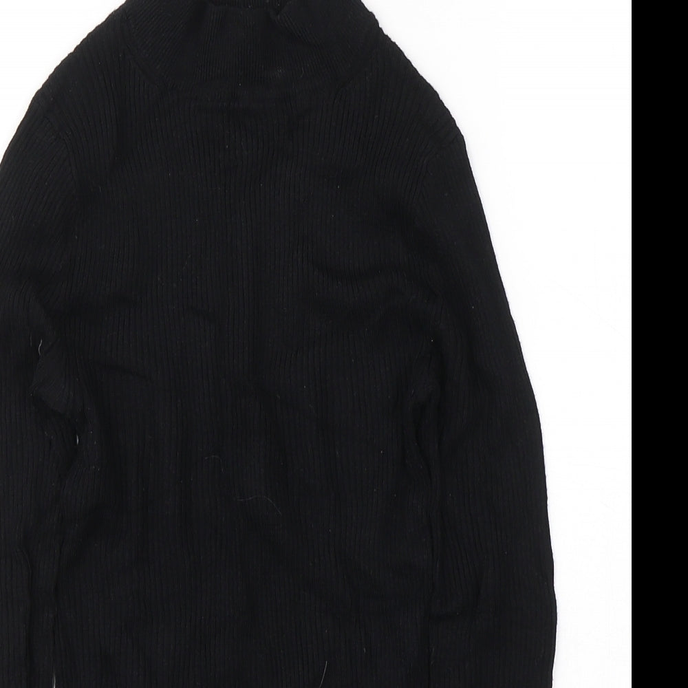 Atmosphere Womens Black  Cotton Jersey T-Shirt Size 10 Round Neck