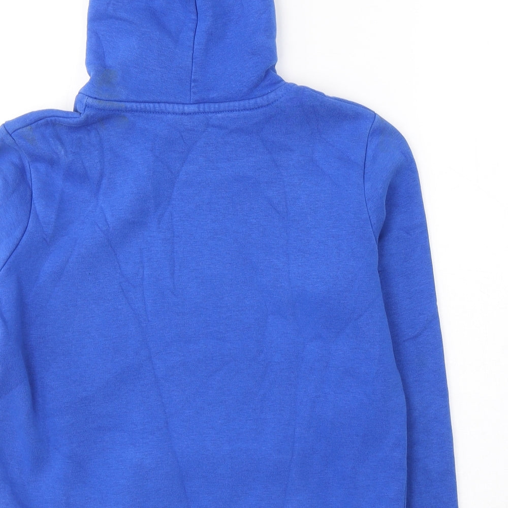 Hype Boys Blue  Cotton Pullover Hoodie Size 11-12 Years  Pullover