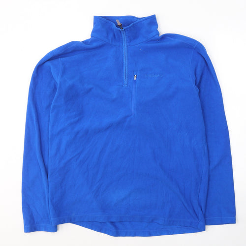 brasher Mens Blue  Polyester Pullover Sweatshirt Size L
