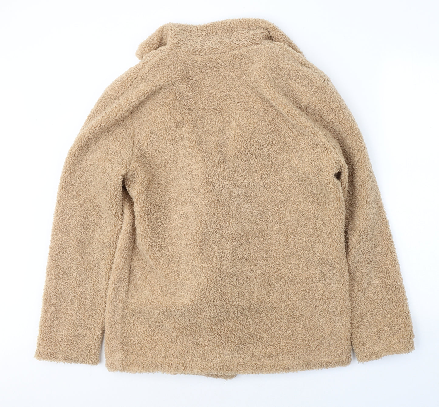 Selected Womens Beige   Pea Coat Coat Size 12  Button