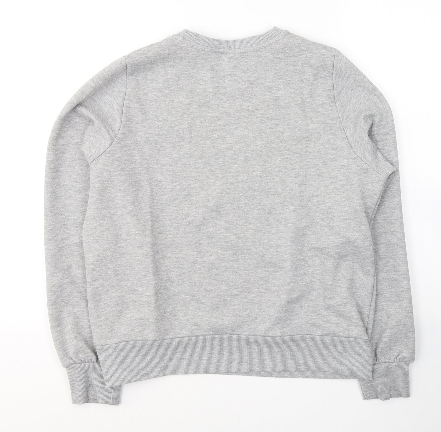 Pieces Womens Grey  Polyester Pullover Sweatshirt   Pullover