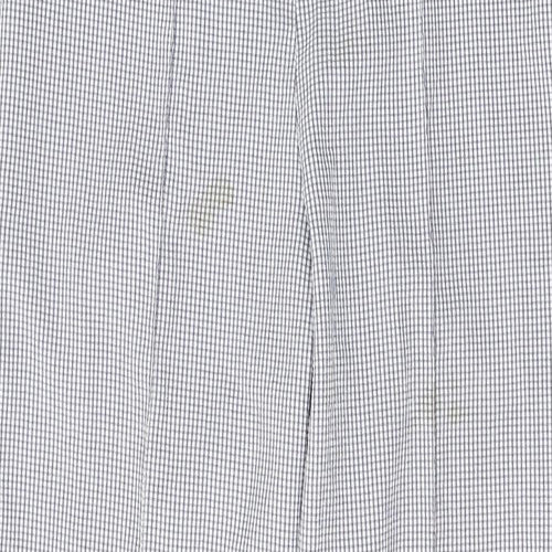 Preworn Womens White Check Polyester Trousers  Size 28 L29 in Regular