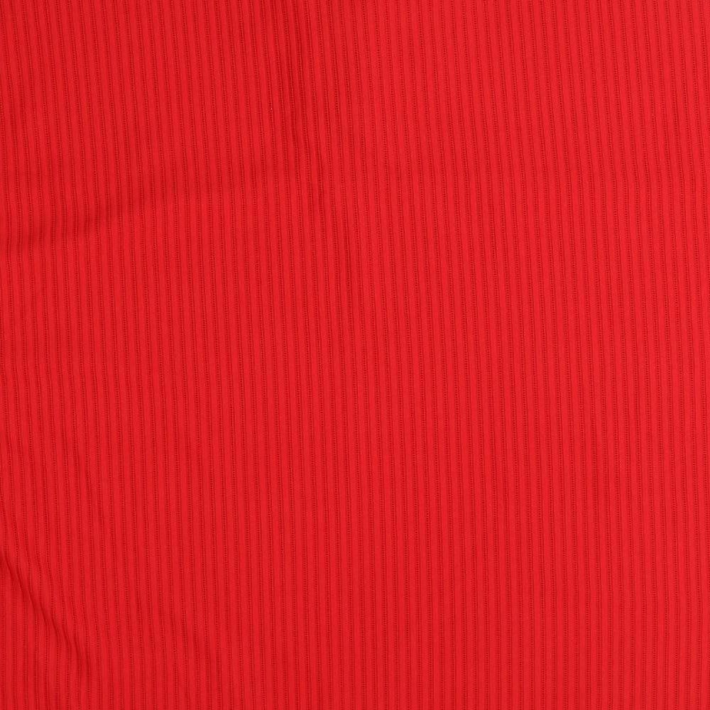 Ginaarti Mens Red  Polyester  Polo Size 2XL Collared Zip