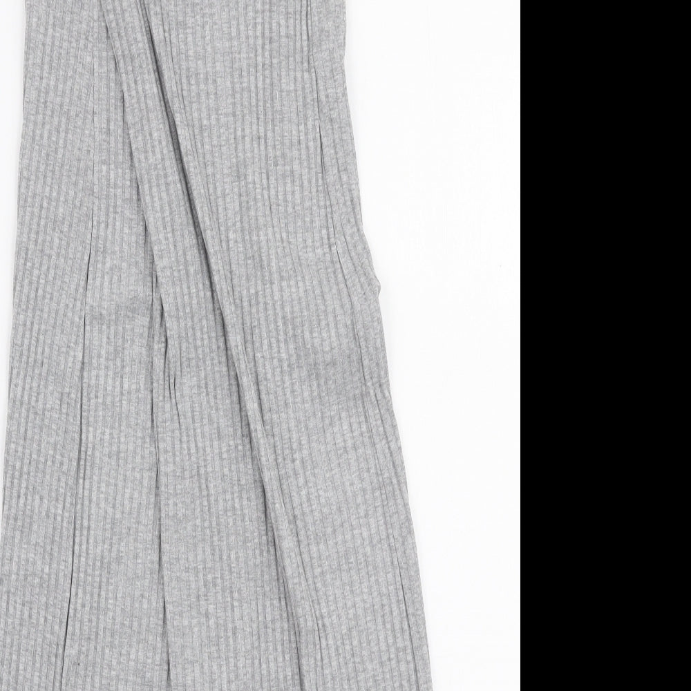 Monki Womens Grey  Polyester Bodycon  Size M  Round Neck Pullover