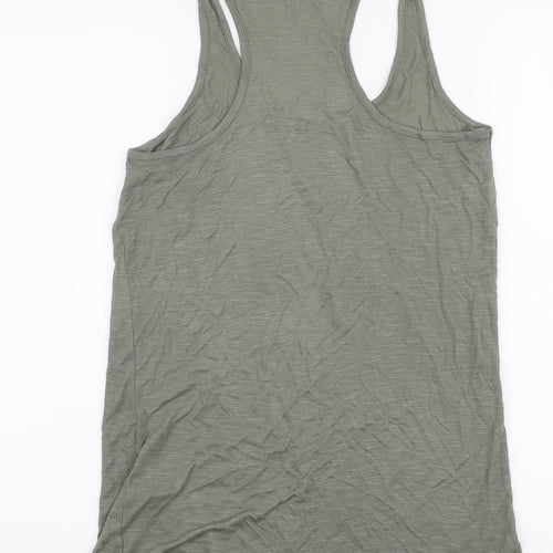 F&F Womens Green  Viscose Jersey Tank Size 14 Round Neck